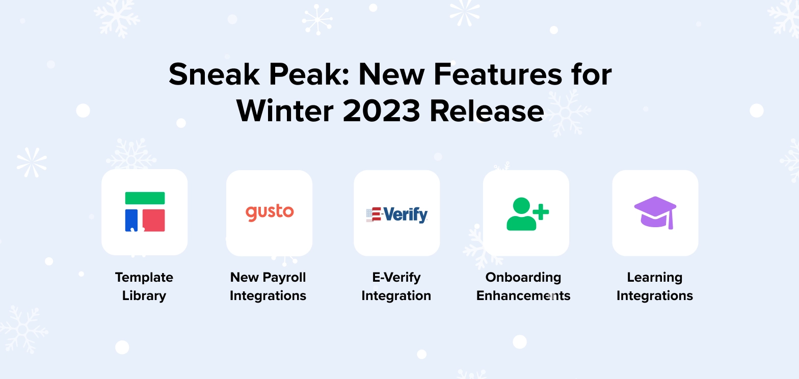 Sneak Peek: New Features for Winter 2023 Release