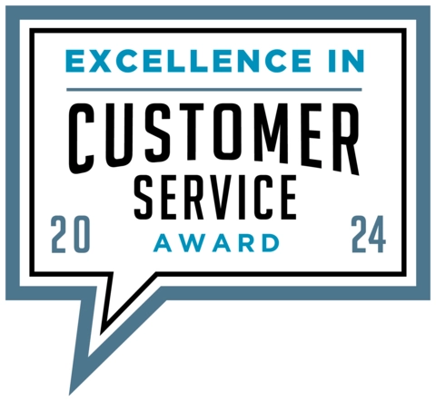 the excellence customer service award logo