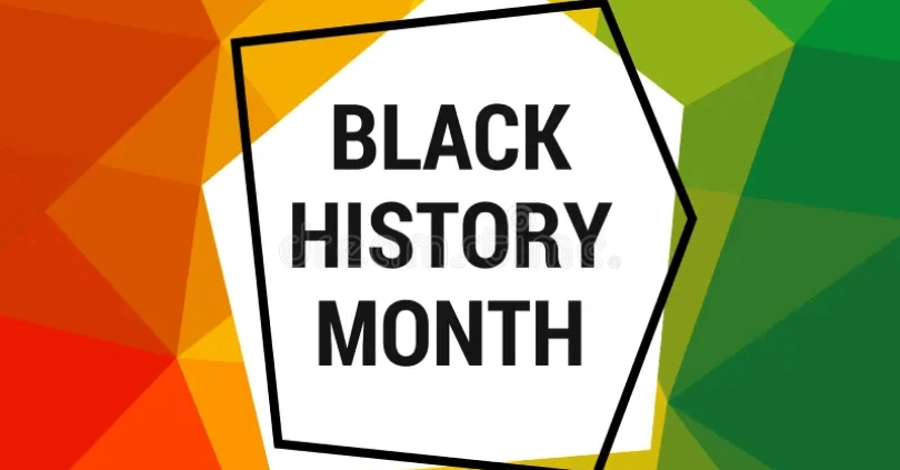 A colorful banner for Black History Month.